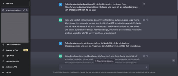 ChatGPT Screenshot